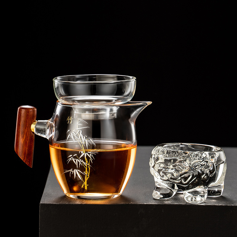 페어 컵-대나무+사자 누출