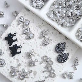 甜酷辣妹y2k可爱小猫梦幻星星吊坠 DIY手链项链手工材料配件串珠