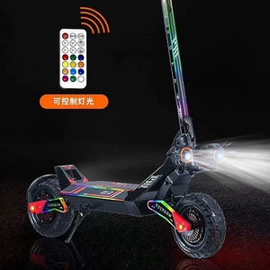 Retuol İkiqat Ötürücülü Qatlana bilən Off-Road 10 düymlük Yüksək Güclü Elektrikli Skuter