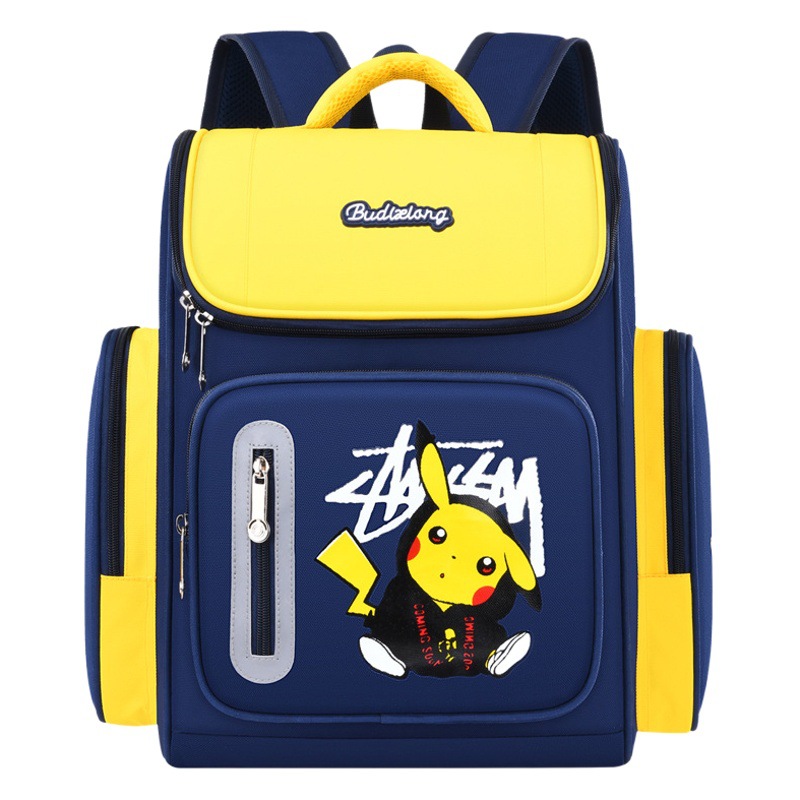 Nuevo espacio de la escuela primaria estudiante mochila 6-12 años de edad de gran capacidad a prueba de agua de reducción de carga impermeable imprimible LOGO mochila