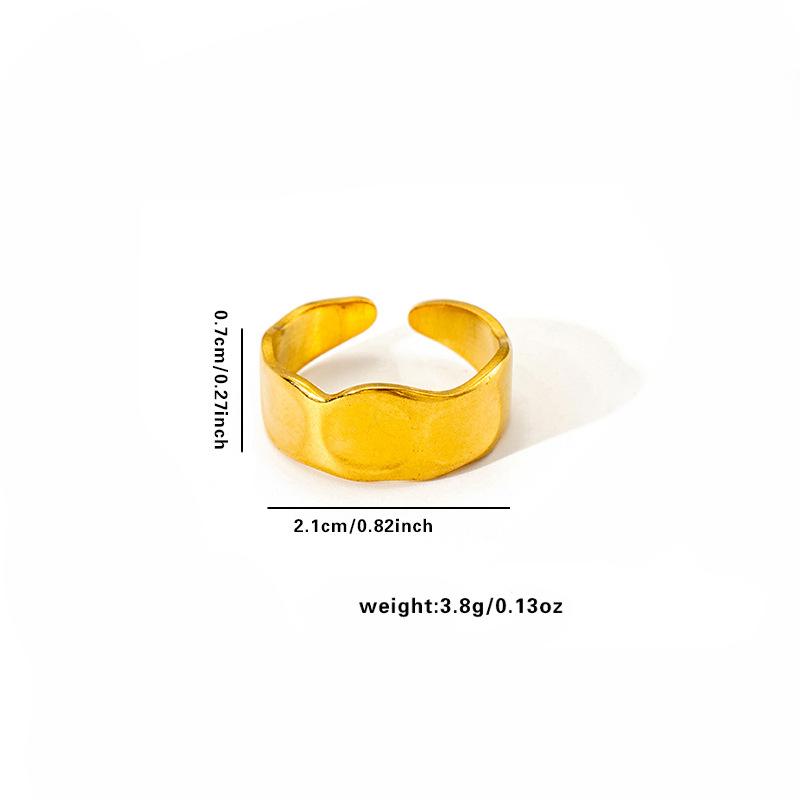 Daily Occasion 201 Stainless Steel Material Wholesale Jewelry Elegant Human Face Heart Shape Flower Titanium Steel Open Rings