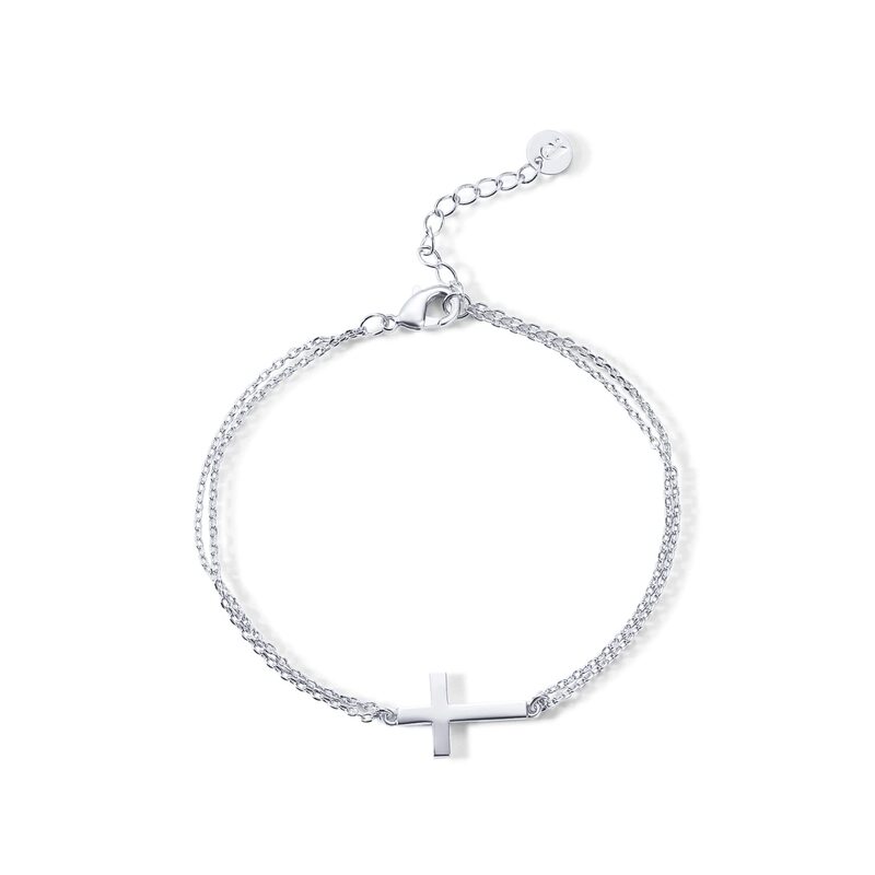 Cross Bracelet for Women Square Zircon Gold Silver Color Chain Adjustable Bracelet Stainless Steel Silver Color Cross Bracelet Cross Bracelet for Women Square Zircon Gold Silver Color Chain Adjustable Bracelet Stainless Steel Silver Color Cross Bracelet