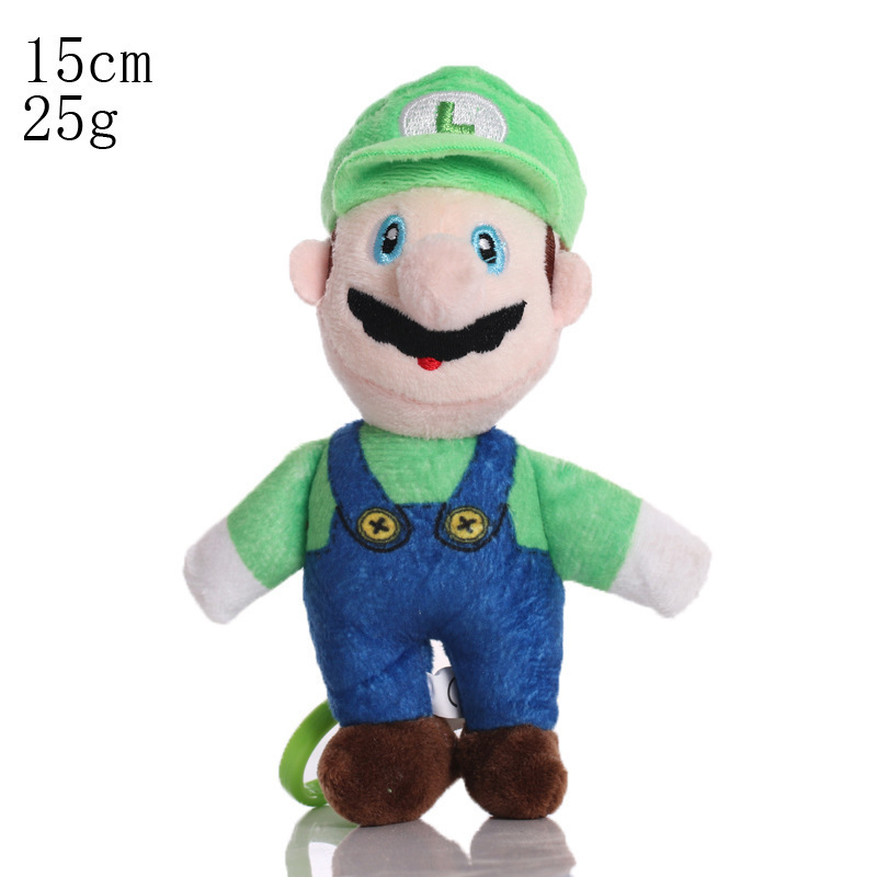 批发Super Mario玛丽马里奥蘑菇毛绒公仔玩偶8寸抓机娃娃|undefined