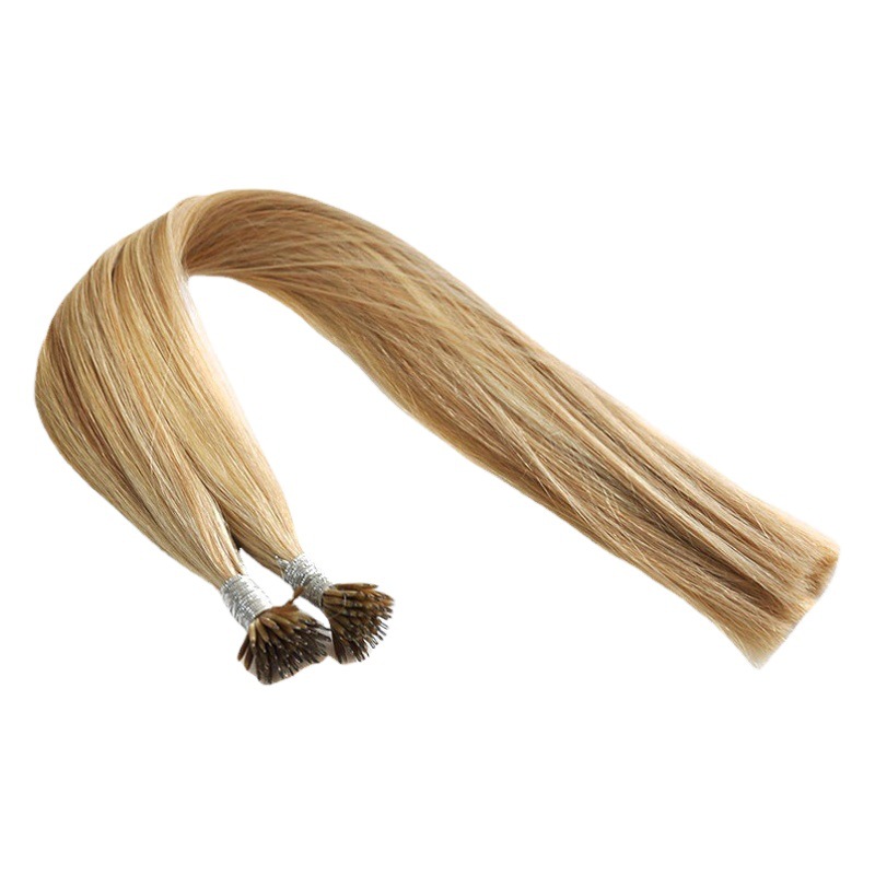 Wholesale steel wire hair stick real person's hair wig down hair curtain straight hair seamless hair patch hair patch wig