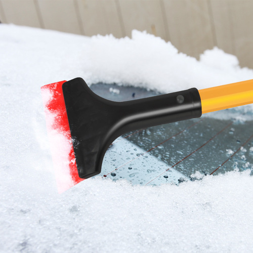 汽车雪铲 热销车用除雪器EVA棉防冻手柄铝合金杆除冰除霜车载雪铲