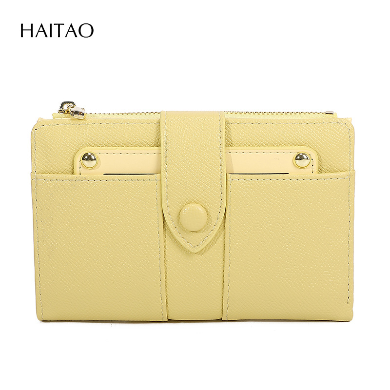 Nueva cartera de mujeres bolsas de tarjetas de color sólido2024 mujeres de alto nivel sentido transfronterizo cremallera bolsas de cambio fuente fabricante