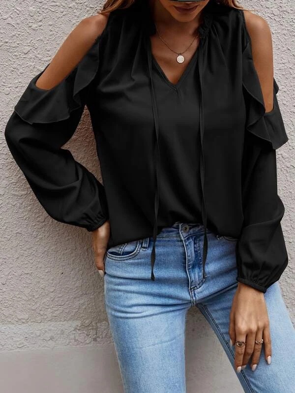 Women's Shirt Long Sleeve Blouses Fashion Color Block display picture 4