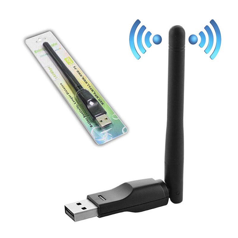 In stock 150m wireless network RT8188 chip card USB small network card with antenna computer WIFI network adapter