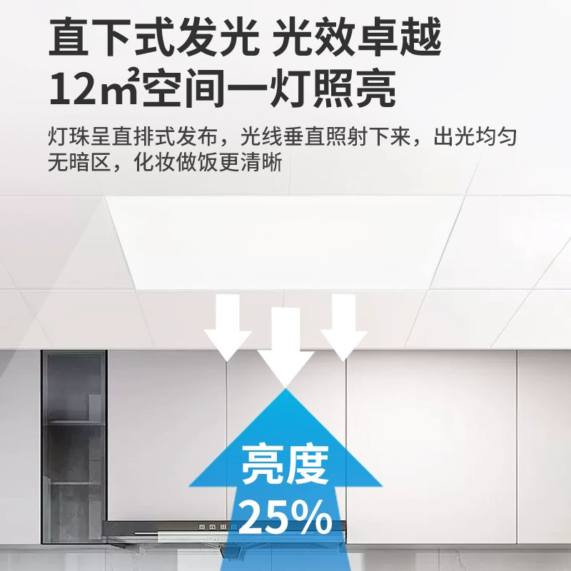 三雄极光 Built-in ceiling LED light panel, rectangular lamp for bathroom, 300x