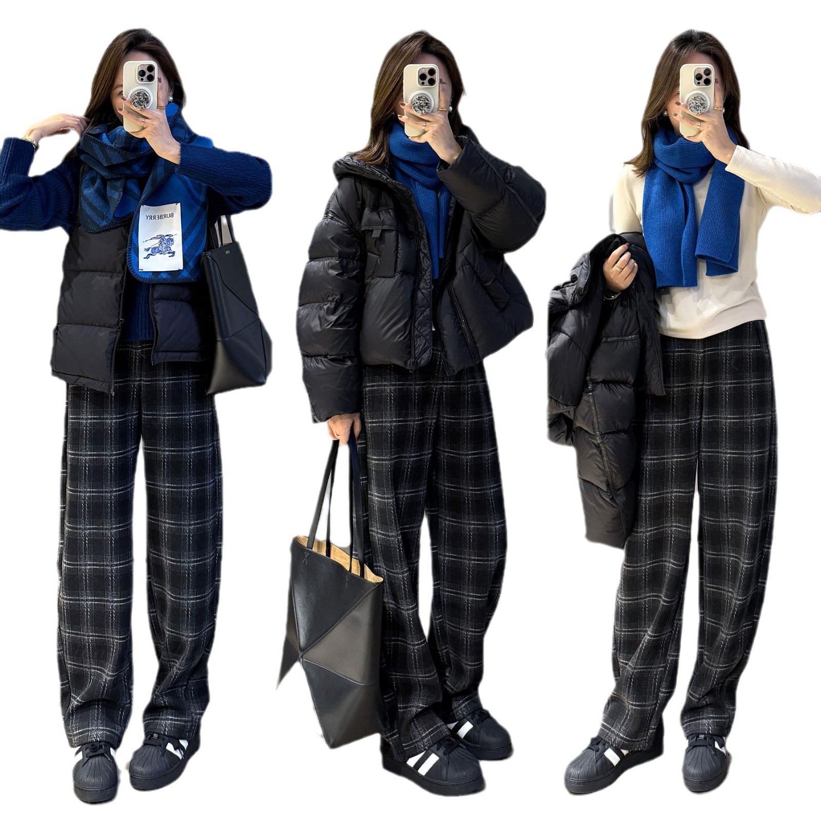 아름다운 작은 아름다운 GRAYLEY는 호주 벨벳 PLAT 바지입니다  겨울 기모 캐주얼 바지 마이크로 아크 낫 커버 바지 따뜻한 바지