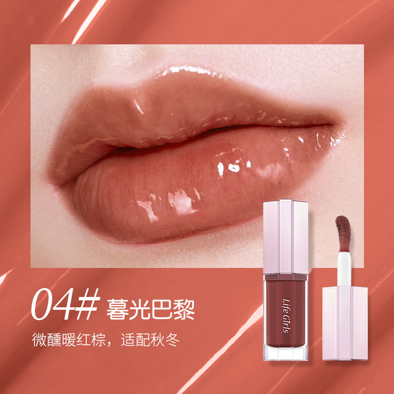 Life Girls jugo, miel labial, agua de espejo, impermeable, esmalte labial, maquillaje transfronterizo. image 10