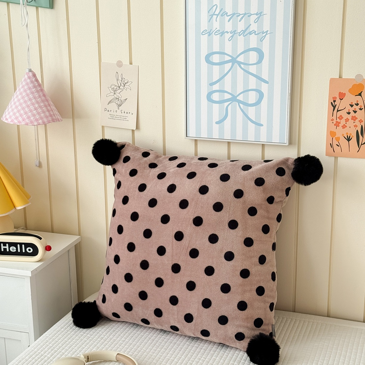 Nuevo estilo simple de almohada de cabello de vello para la sala de estar almohada de respaldo corta de arena para el hogar simple cojín sobre la oficina en el viento