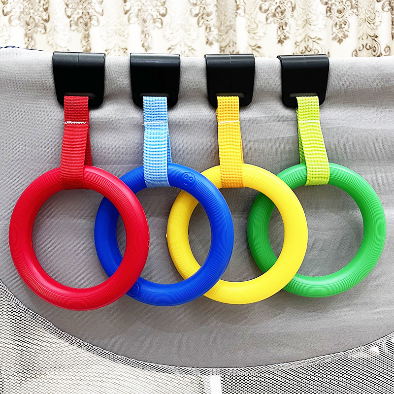 Toddler Hand Ring Anti-Fall Handrail Mesh Fence Hand Ring Baby Toddler Auxiliary Exercise Toy Arm Strength Ring