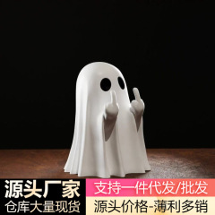 新しいクリスマスのおかしな縦中指の幽霊はアイデアのかわいいデスクトップの装飾品の道具を飾って友達にプレゼントします。
