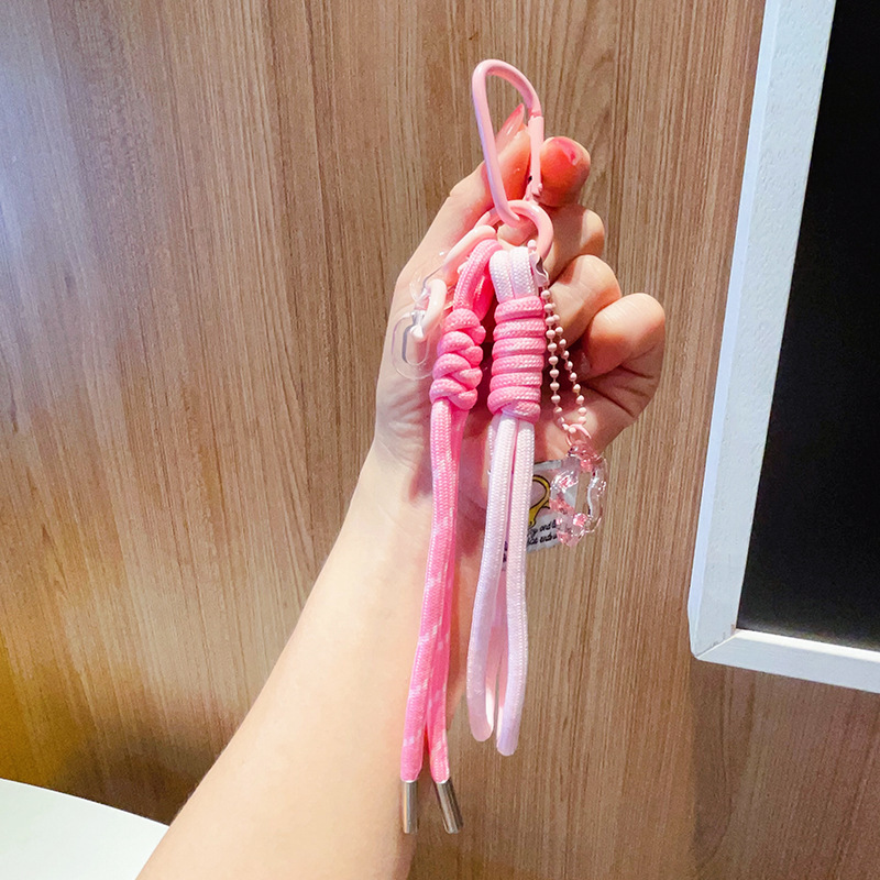 miu 編組ロープペンダントぬいぐるみナイロンストラップインスタイルキーホルダーカラビナバッグペンダントギフト|undefined