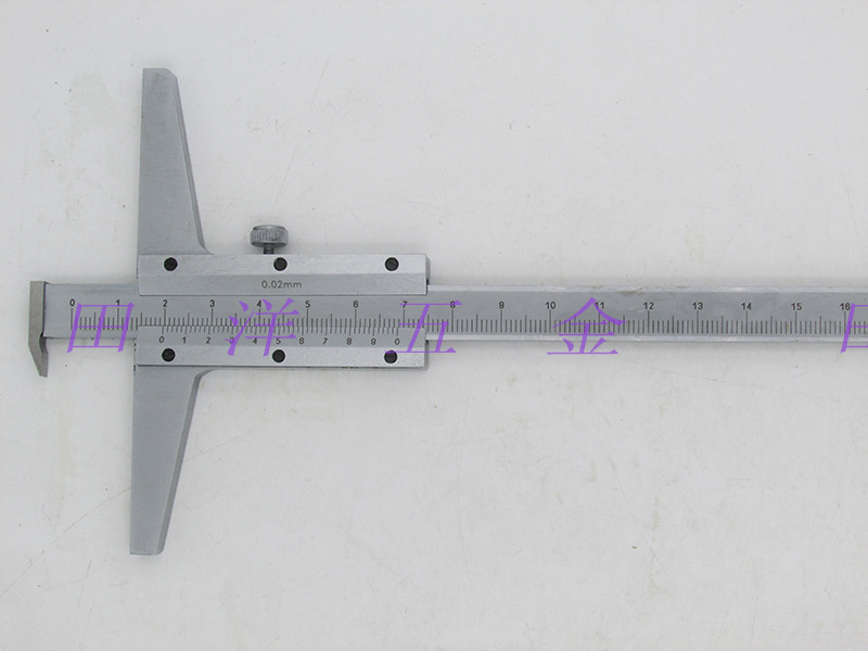正品桂林桂量多用深度尺0-150/200/300mm单钩深度电子数显游标卡