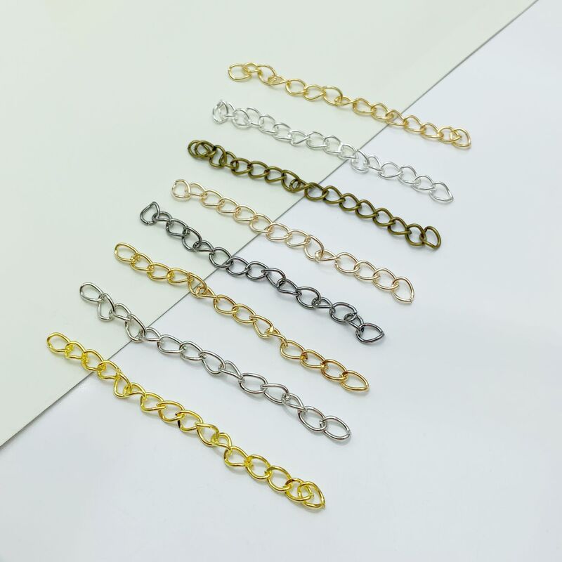 Jewelry Accessories DIY Bracelet Necklace Earrings Tail Chain Extension Chain Extension Chain Spot Direct Sales Complete Colors