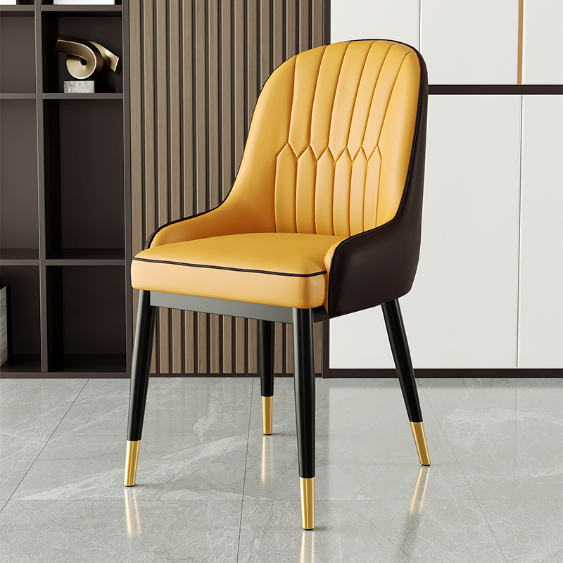 Sillas de comedor de lujo ligero transfronterizo AliExpress sillas de comercio exterior restaurantes italianos sillas de hotel respaldadas sillas de mesa de comedor nórdicas image 11