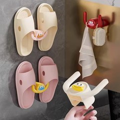 浴室拖鞋架厕所墙上拖鞋挂架沥水挂钩免打孔卫生间挂鞋子收纳神器