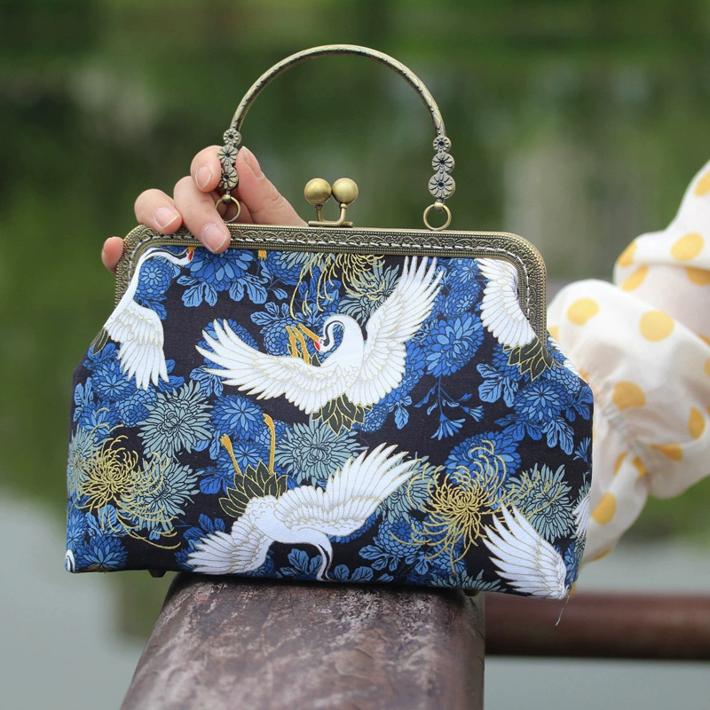 Weng Kai [не готовый продукт] сумка для материалов «сделай сам»-20 см, карп, бабочка, цветок, квадратная золотая сумка с квадратным ртом, разнообразие сумок