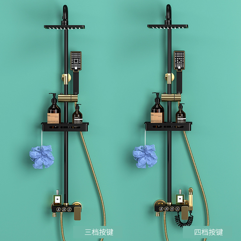 Canción de la vida caliente y fría cabeza de ducha conjunto completo hogar Baño cabeza de ducha baño de aleación de zinc cabeza de ducha traje