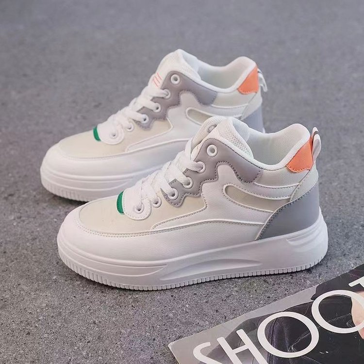 Γυναικεία παπούτσια τένις Δερμάτινα παπούτσια Αθλητικά παπούτσια Διχτυωτό συνθετικό με απορρόφηση κραδασμών Αναπνεύσιμο εύκολο στο καθάρισμα Υποδήματα_voghion.com