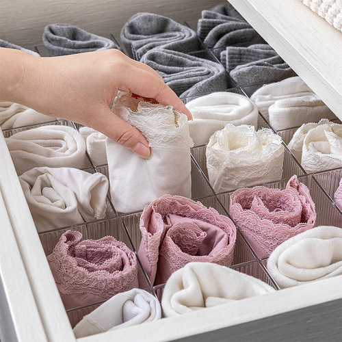 Drawer divider panties socks lipstick cosmetics dressing table classification storage home artifact acrylic transparent