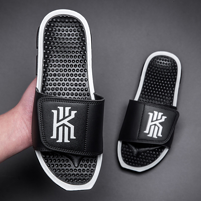 Summer Men's Basketball Slippers Star Kobe Irving Velcro Slippers Student Outdoor Sports Non-Slip Slippers