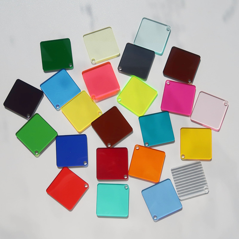 透明亚克力板彩色盒子有机板钥匙扣托盘花瓶相框厂家现货3mm5mm