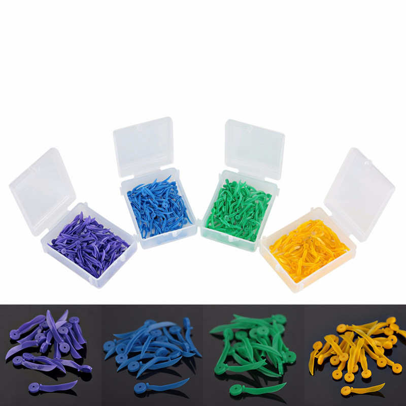 Dental tooth gap tooth wedge gap wedge with hole tooth gap plastic wedge 100 pcs/box