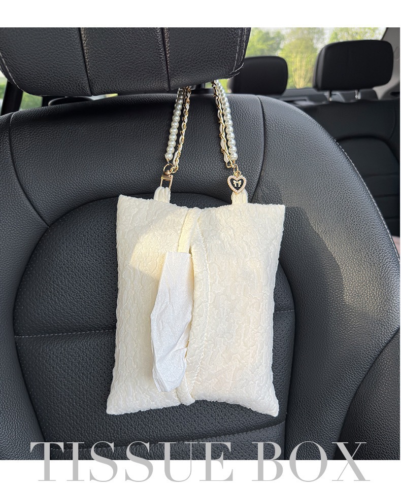Blue Rain car tissue box, featuring a chic and stylish design, is a creative car tissue holder that can be hung on the back of the seat