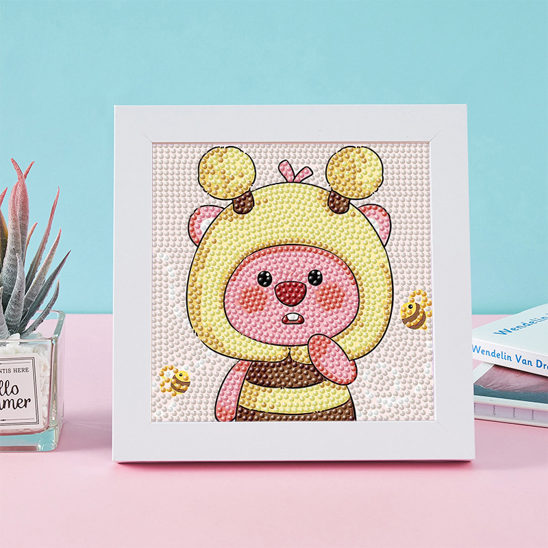 Nuevo dibujo de diamante infantil de labu diy pegatinas de diamante con marcos de fotos hechas a mano diy puzzle pegatinas de mampostería image 122