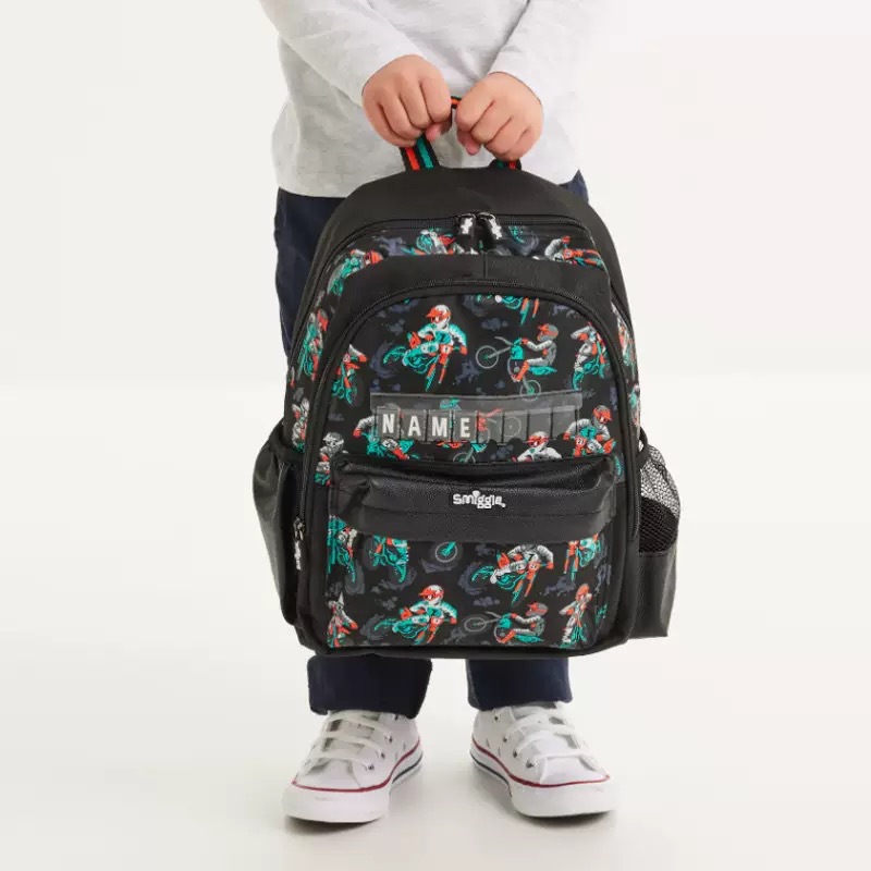 Australia smiggle niños mochila de dibujos animados mochila de hombro de gran capacidad para motociclistas bolsas de comidas caja de comidas