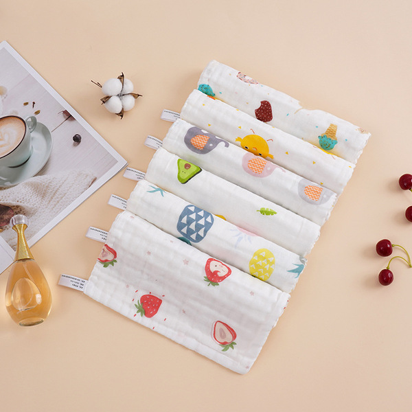 cotton gauze baby hygiene product for face washing