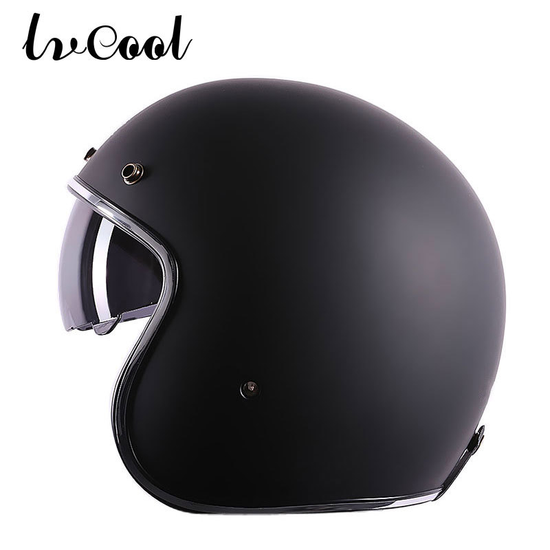 Casco de Motocicleta con Certificación 3C, Exportación de Fábrica, Casco de Seguridad DOT, Estilo Retro, Material ABS