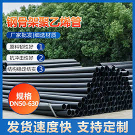钢骨架塑料复合给水管 聚乙烯钢骨架复合管 量大价优厂家全国发货