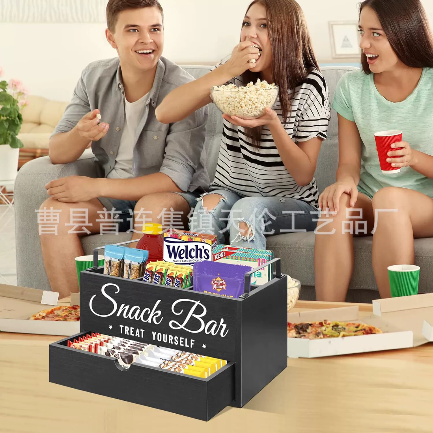 Трансграничная деревянная полка для хранения, ящик для хранения кофейных капсул, полка для напитков, журнальный столик, ящик для хранения в гостиной, деревянная полка для хранения