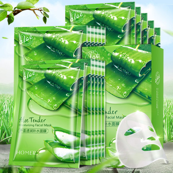 Han Meiji Aloe Moisturizing and Hydrating Mask Paste Boxed Hydrating and Moisturizing Silk Skin Care Factory Wholesale