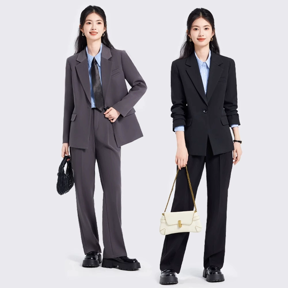 Серый костюм костюм женский 2025 новый студент колледжа