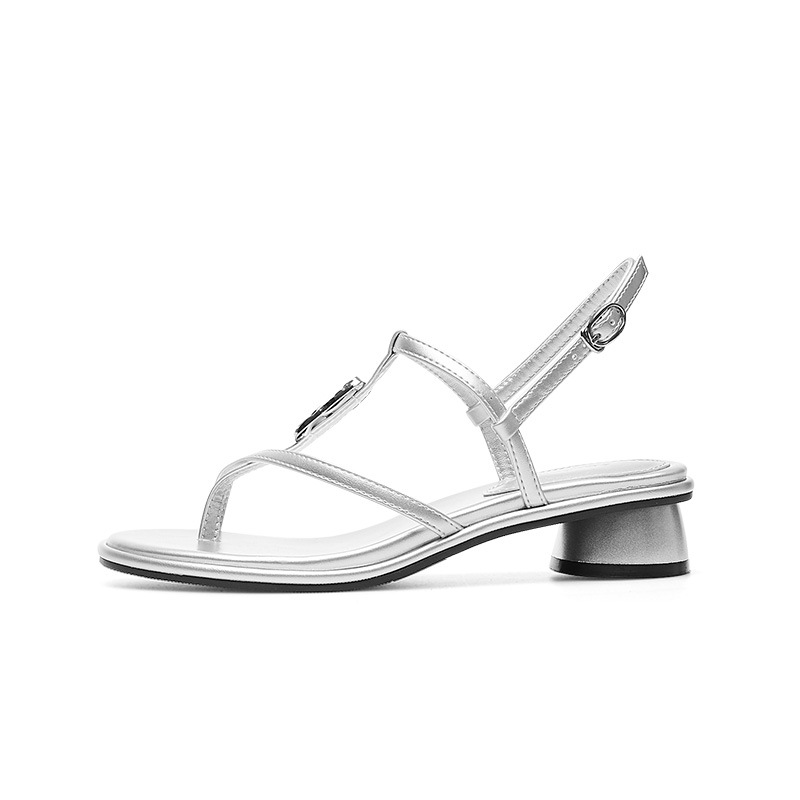 Augustion sandalias de tacón alto para mujer, verano 2025 nuevo estilo exterior, punta abierta, francés con falda, zapatos frescos