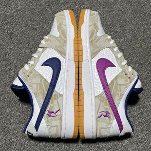 & ⇞ Summer Hot-Selling Sb Purple and White Mandarin Duck Collaboration Low-Top Unisex Couple Campus Sneakers Trendy Sports
