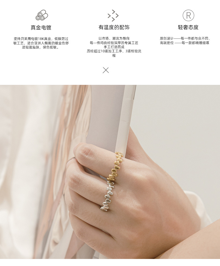 4g Weight PVD Coated Gold Plating Process 18K Gold, Real Gold Plated Plating Material PVD Coated 18K Gold Real Gold Plated 304 Stainless Steel Fashion Waterproof Non Tarnish