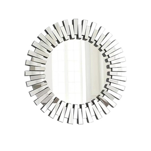 New Light Luxury Bathroom Mirror European and American Style Glass Mosaic Entrance Decor Mirror Large Wall Mirror Modern Art Mirror