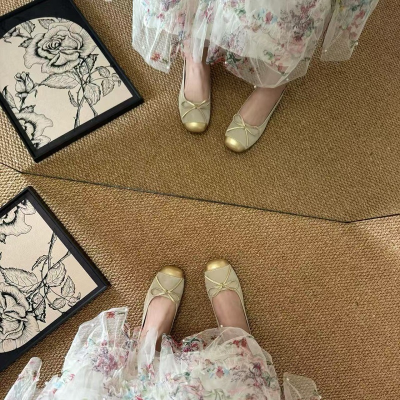 法式平底芭蕾单鞋女夏季2025新款软底一脚蹬蛋卷鞋大码女鞋|undefined