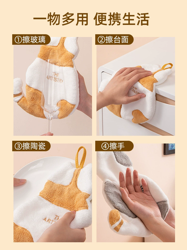 coral детский милый towel, носовой платок, увеличенная толщина, впитывающий воду