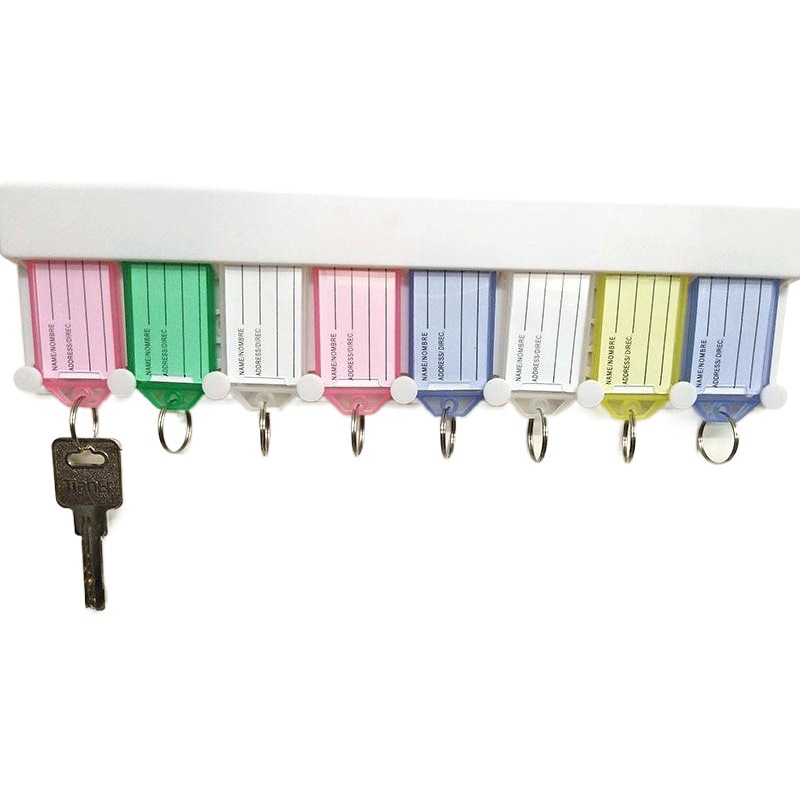 Color plástico flip puede marcar número clasificación llave tarjeta equipaje etiqueta Oficina Hotel llavero