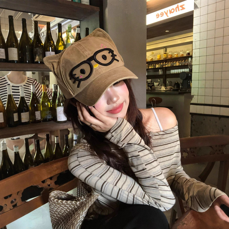 批发外贸韩系辣妹一字肩宽松条纹长袖T恤女2025春秋季新款打底衫|undefined