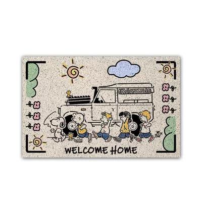 Avtomobil döşəmə paspasları — for Entrance and Doorway - rv-camping-snoopy-4060cm-square-wire-circle