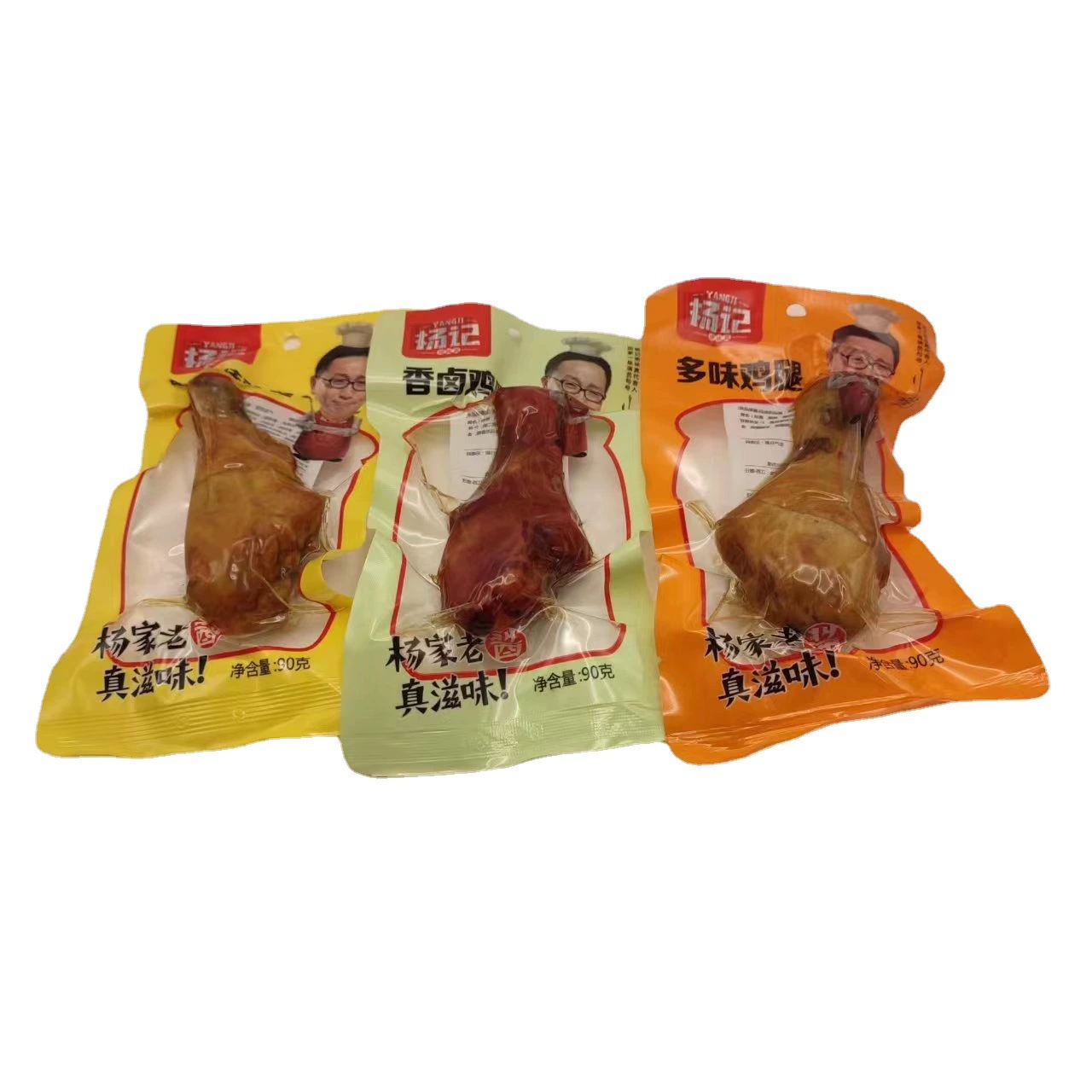 Ян Цзи Лао Вэй Чжэнь Соленая запеченная куриная ножка 90 г в мешках Еда и овощи Путешествия Отдых Закуски Целая Коробка 50 упаковок оптом