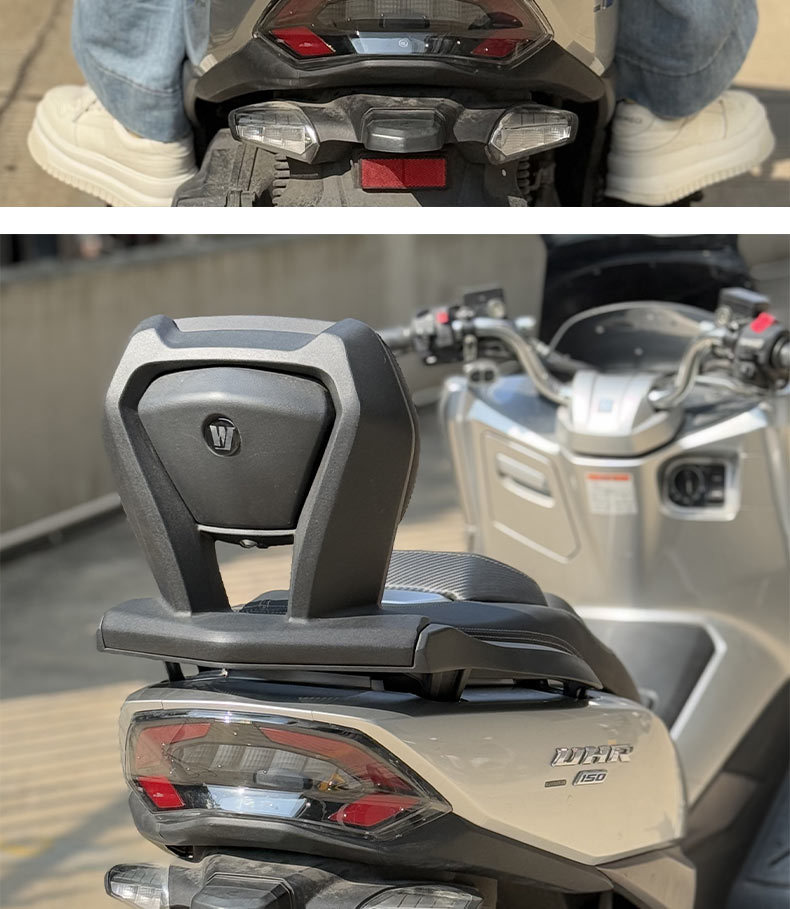 Suitable for Haojue UHR150 rear backrest upgrade version thickened aluminum alloy uhr second generation backrest tailstock replacement